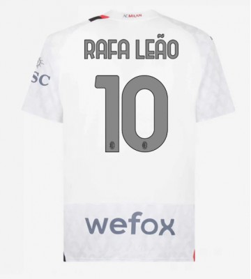 AC Milan Rafael Leao #10 Koszulka Wyjazdowych 2023-24 Krótki Rękaw